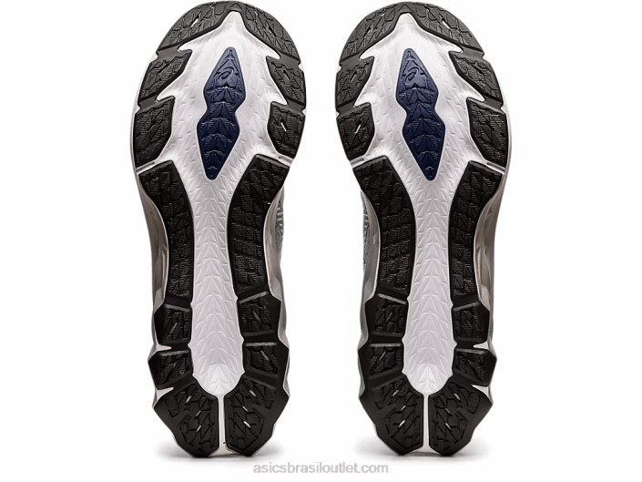 novablast 2 platina 462T1839 piemonte cinza/branco Asics
