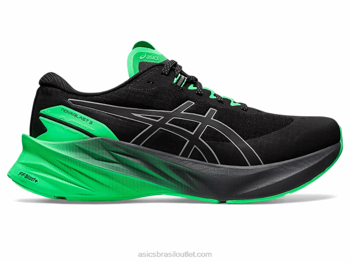 novablast 3 lite-show 462T739 folha preta/nova Asics