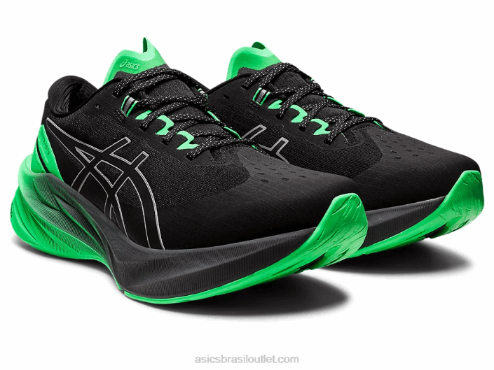 novablast 3 lite-show 462T739 folha preta/nova Asics