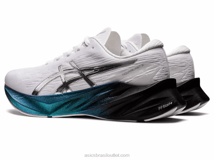 novablast 3 platina 462T948 branco/prata pura Asics