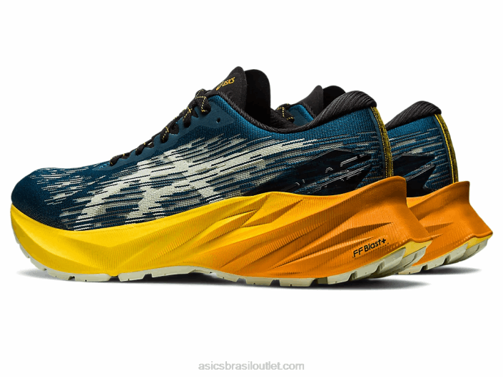 novablast 3 tr 462T421 banho de natureza/amarelo dourado Asics