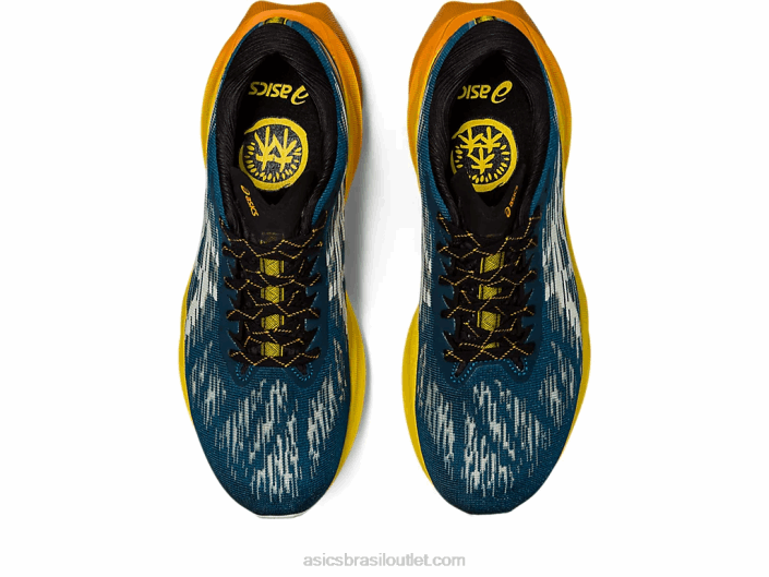 novablast 3 tr 462T421 banho de natureza/amarelo dourado Asics