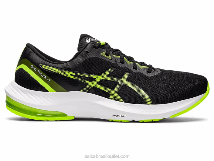 pulso de gel 13 462T1495 preto/verde perigoso Asics