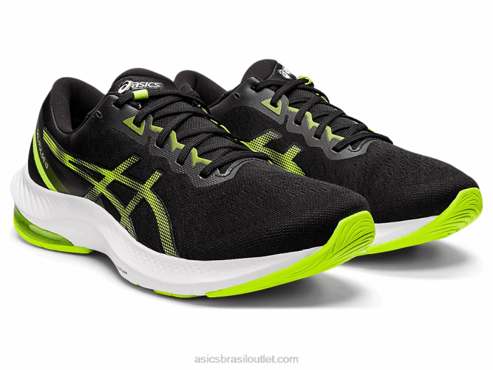 pulso de gel 13 462T1495 preto/verde perigoso Asics
