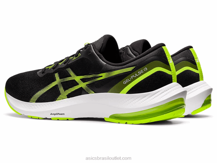 pulso de gel 13 462T1495 preto/verde perigoso Asics