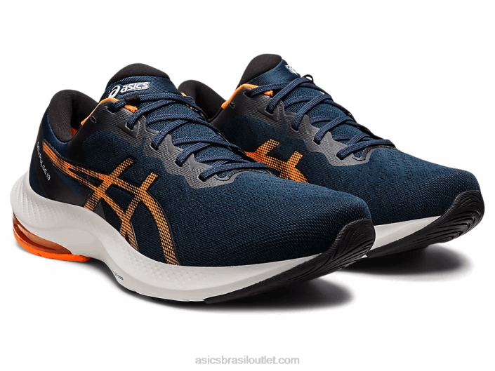 pulso de gel 13 462T1530 azul francês/laranja chocante Asics