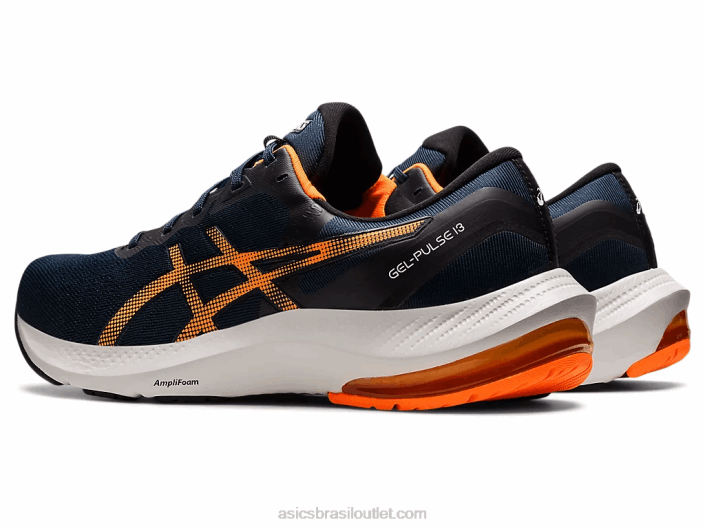 pulso de gel 13 462T1530 azul francês/laranja chocante Asics