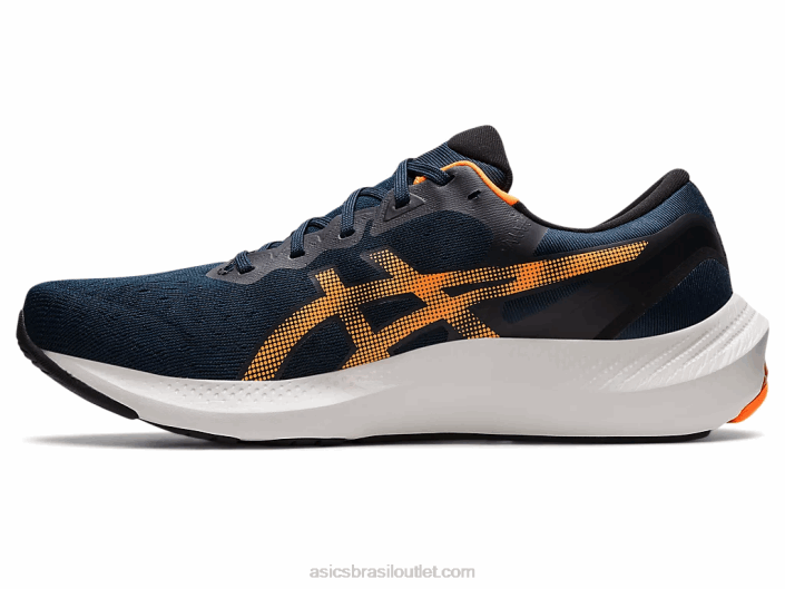 pulso de gel 13 462T1530 azul francês/laranja chocante Asics