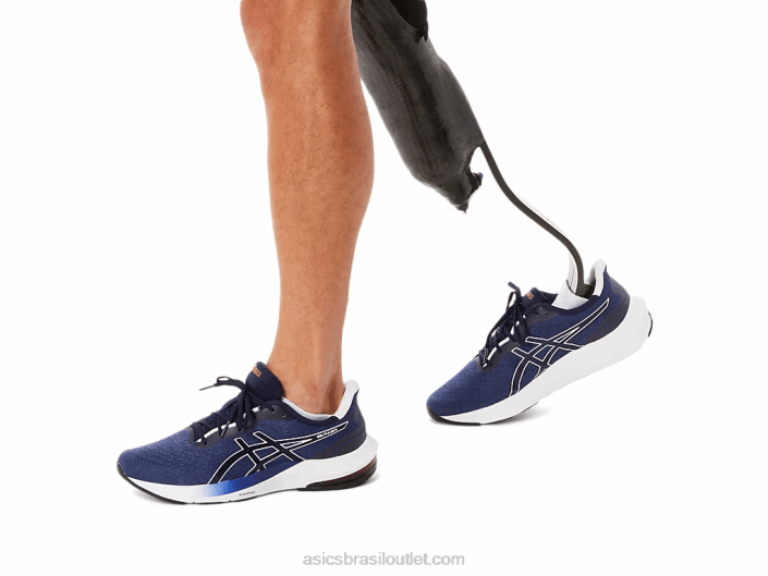 pulso de gel 14 462T418 azul índigo/branco Asics