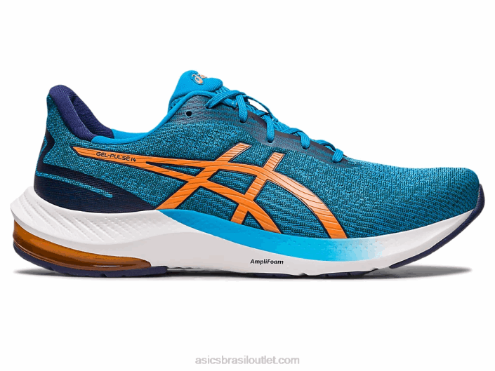 pulso de gel 14 462T437 ilha azul/sol pêssego Asics