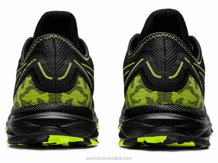 trilha de excitação de gel 462T1582 preto/verde perigoso Asics