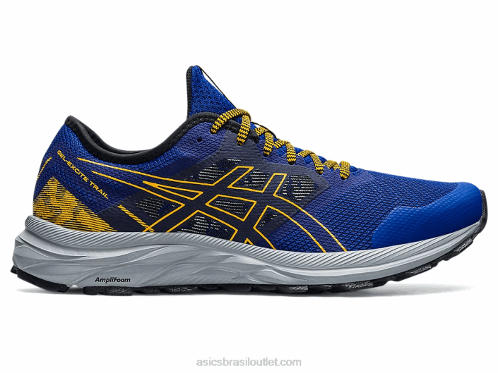 trilha de excitação de gel 462T1722 azul monaco/girassol Asics