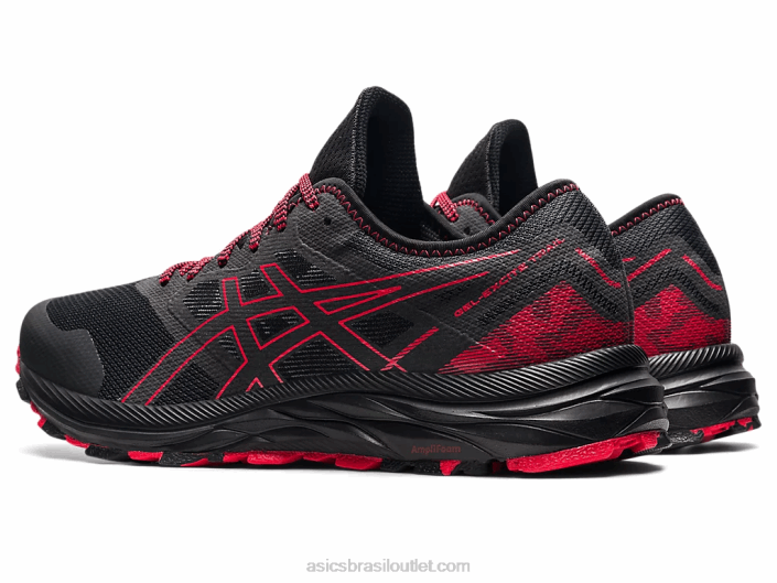 trilha de excitação de gel 462T1734 cinza grafite/vermelho elétrico Asics