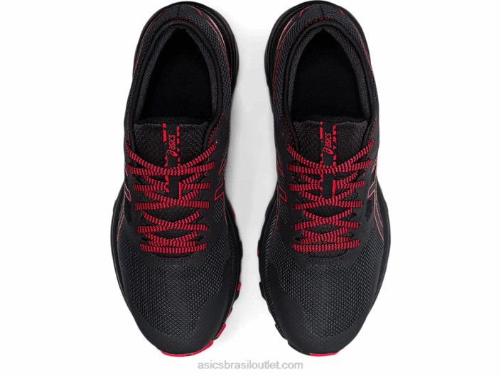 trilha de excitação de gel 462T1734 cinza grafite/vermelho elétrico Asics
