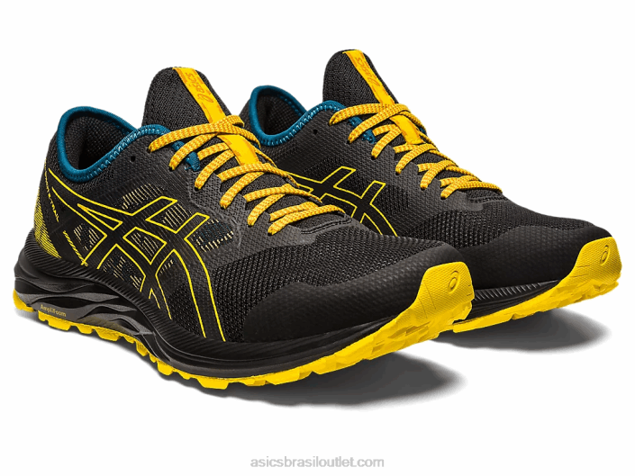 trilha de excitação de gel 462T353 preto/amarelo dourado Asics