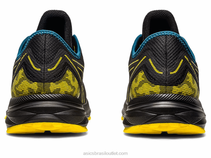 trilha de excitação de gel 462T353 preto/amarelo dourado Asics