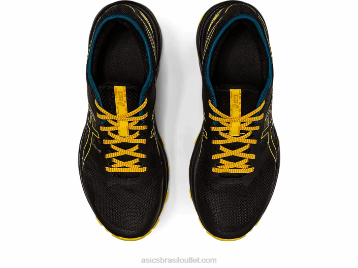 trilha de excitação de gel 462T353 preto/amarelo dourado Asics