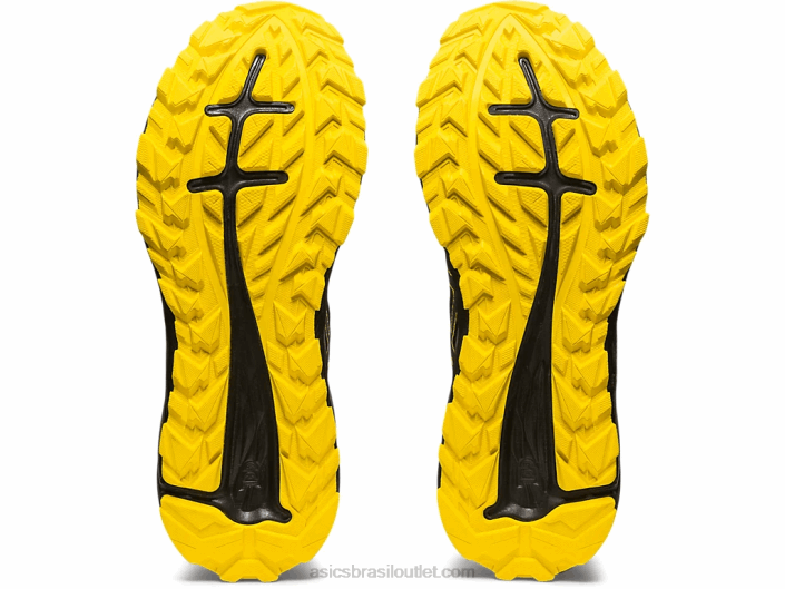 trilha de excitação de gel 462T353 preto/amarelo dourado Asics