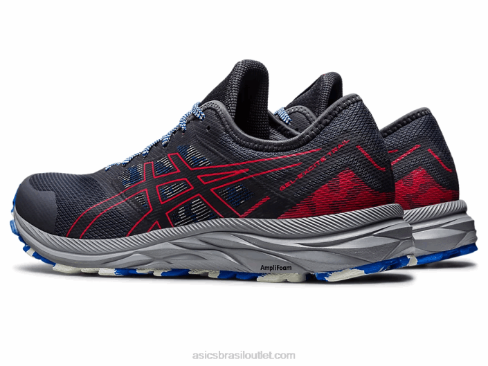 trilha de excitação de gel 462T357 transportadora cinza/vermelho elétrico Asics