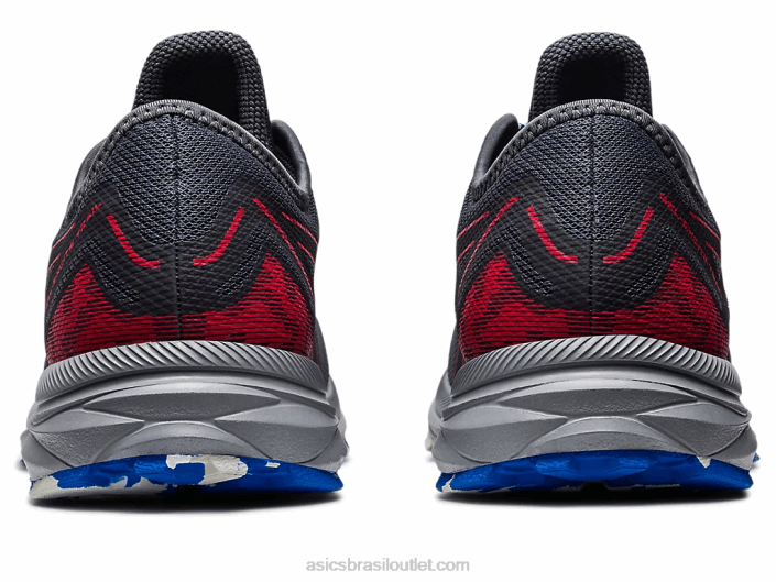 trilha de excitação de gel 462T357 transportadora cinza/vermelho elétrico Asics