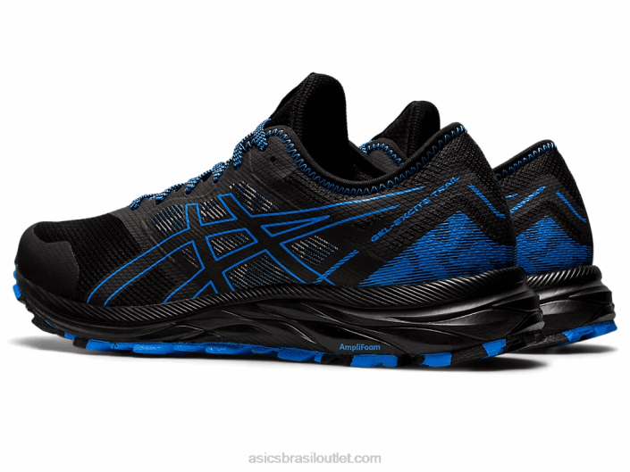 trilha de excitação de gel 462T904 costa preta/azul Asics