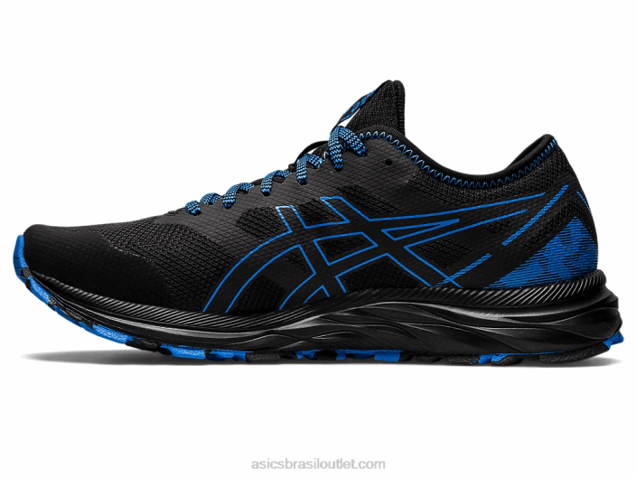 trilha de excitação de gel 462T904 costa preta/azul Asics