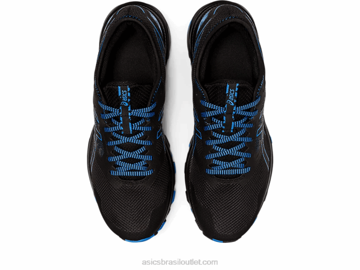 trilha de excitação de gel 462T904 costa preta/azul Asics