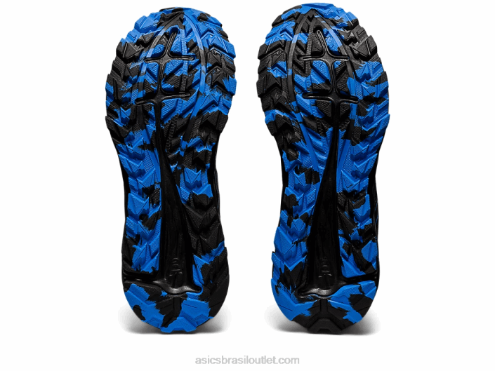 trilha de excitação de gel 462T904 costa preta/azul Asics