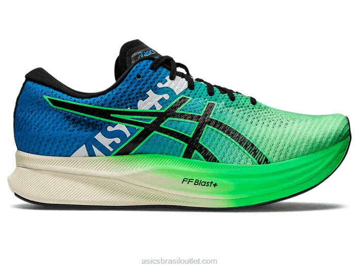 velocidade mágica 2 ekiden 462T846 folha nova/preta Asics