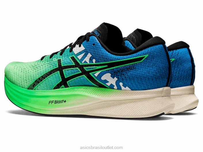 velocidade mágica 2 ekiden 462T846 folha nova/preta Asics