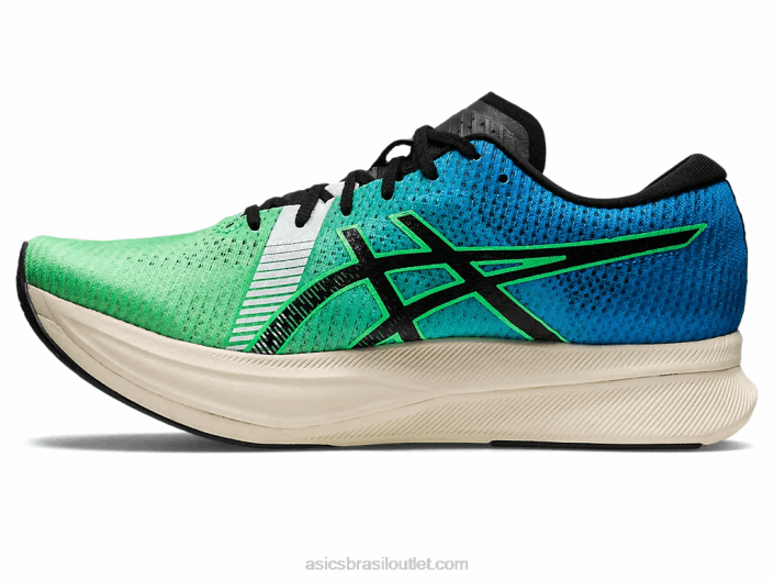 velocidade mágica 2 ekiden 462T846 folha nova/preta Asics