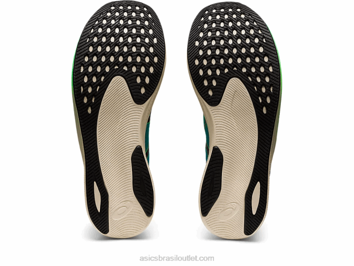 velocidade mágica 2 ekiden 462T846 folha nova/preta Asics