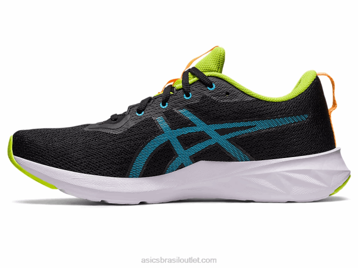 versablast 2 462T283 pop preto/laranja Asics