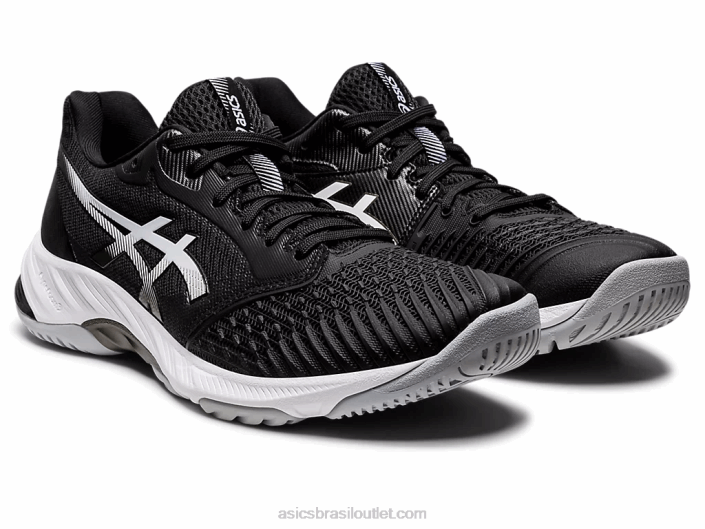 netburner balístico ff 3 462T1162 Preto branco Asics