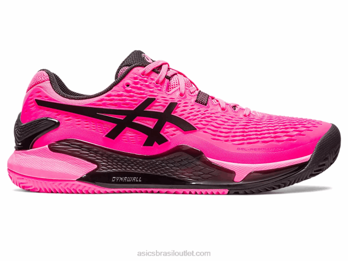 argila de resolução de gel 9 462T49 rosa choque/preto Asics