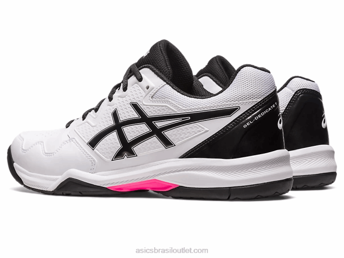 gel-dedicate 7 462T517 branco/rosa quente Asics