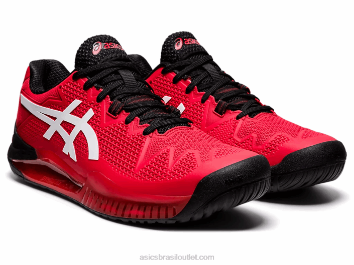 gel-resolução 8 462T1747 elétrico vermelho/branco Asics
