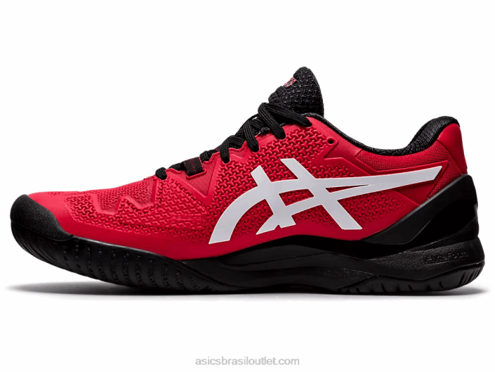 gel-resolução 8 462T1747 elétrico vermelho/branco Asics