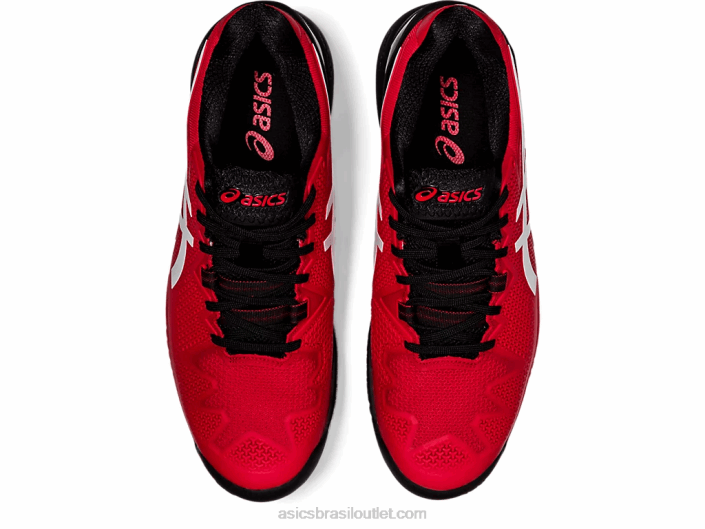 gel-resolução 8 462T1747 elétrico vermelho/branco Asics