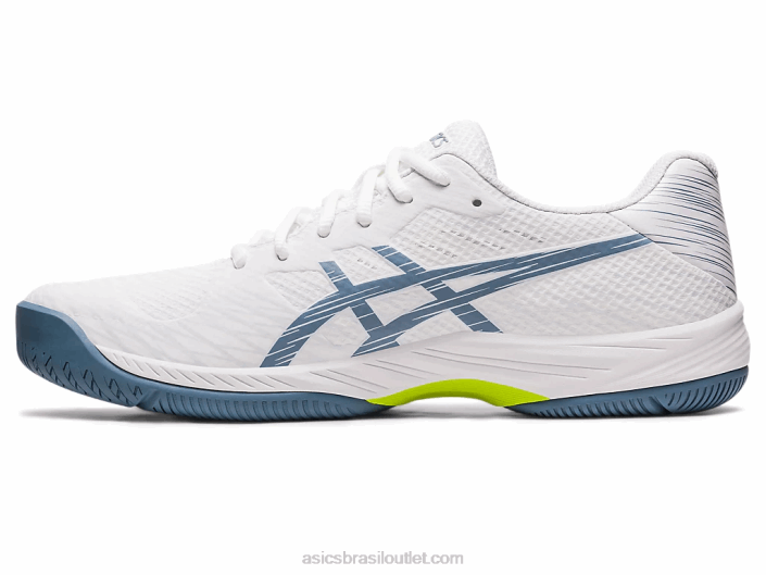 jogo de gel 9 462T410 branco/azul aço Asics