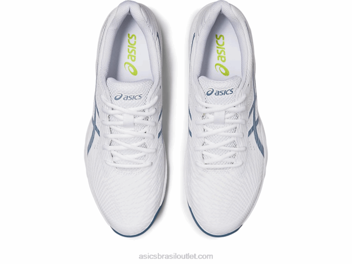 jogo de gel 9 462T410 branco/azul aço Asics