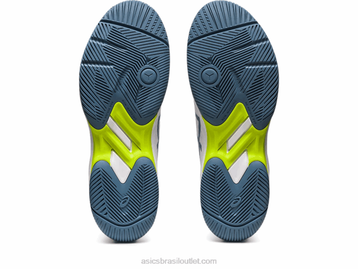 jogo de gel 9 462T410 branco/azul aço Asics