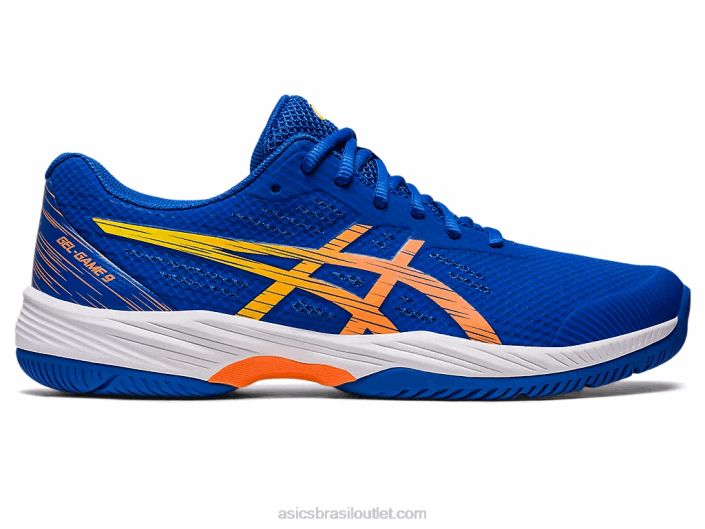 jogo de gel 9 462T97 atum azul/sol pêssego Asics