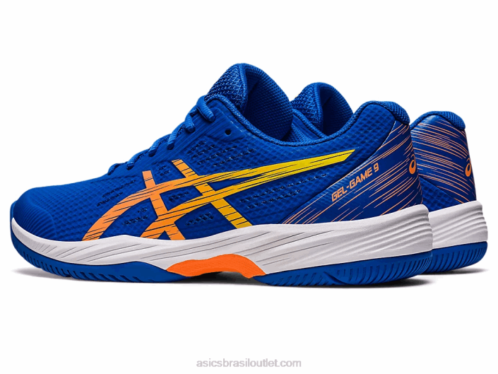 jogo de gel 9 462T97 atum azul/sol pêssego Asics