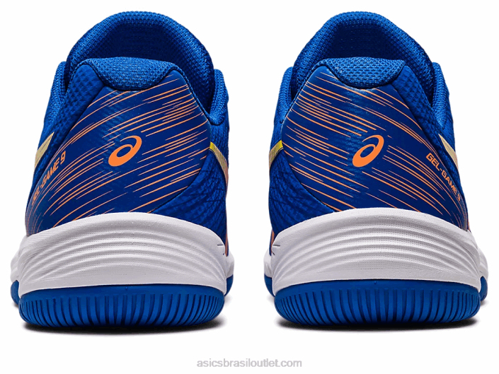 jogo de gel 9 462T97 atum azul/sol pêssego Asics
