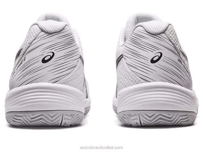 jogo de gel 9 clay/oc 462T432 Branco preto Asics