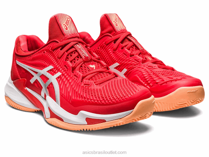 quadra ff 3 novak saibro 462T74 vermelho ardente/branco Asics