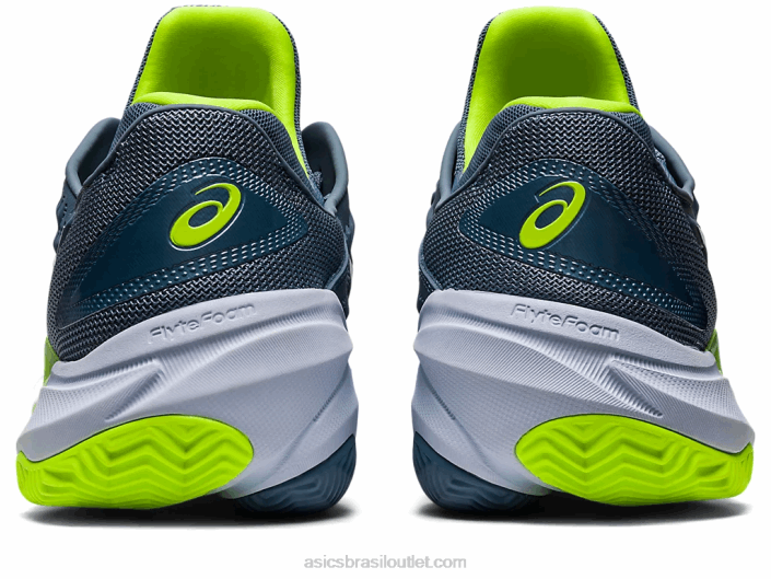 quadra ff 3 saibro 462T352 aço azul/branco Asics