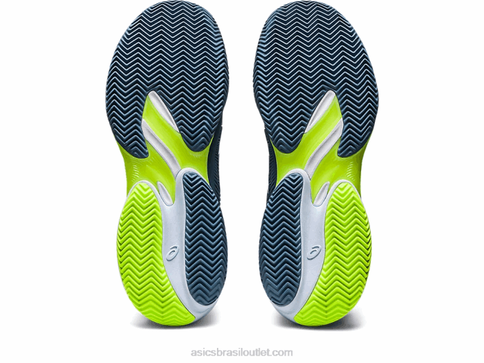 quadra ff 3 saibro 462T352 aço azul/branco Asics