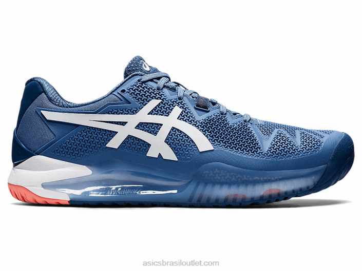 resolução de gel 8 de largura 462T1464 harmonia azul/branco Asics